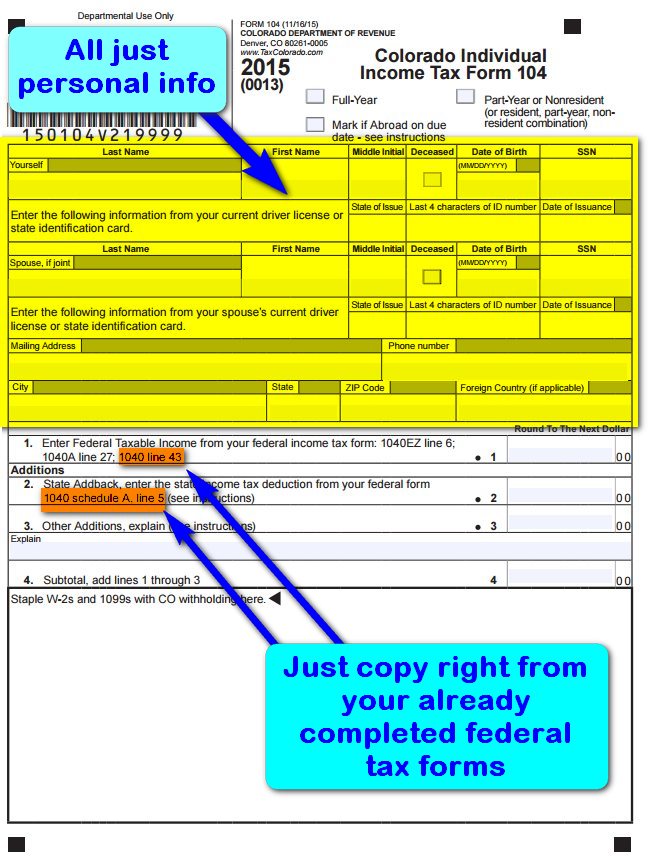 colorado income tax forms