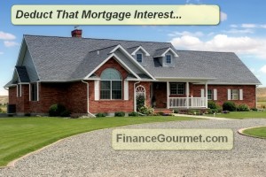 how to deduct mortgage interest house picture