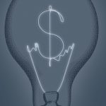 lightbulb with dollar signs