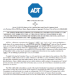 tender offer adt